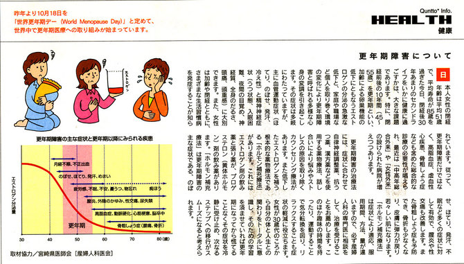 更年期障害について